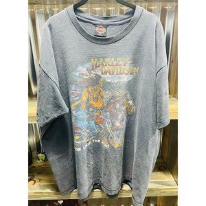 Vintage Single Stitch Easyrider Shirt Houston Texas Large 90s Harley 1991